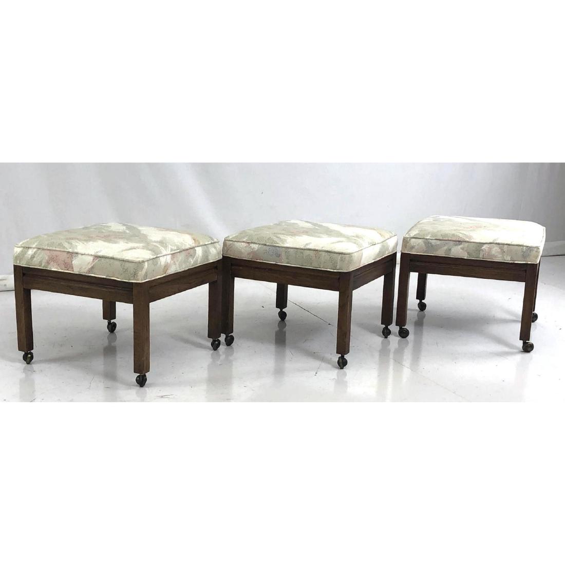 3 American Modern Decorator Low Rolling Stools. B (1 of 6)