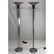 Pr Chrome & Lucite Torchiere Floor Lamps. Chrome