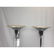 Pr Chrome & Lucite Torchiere Floor Lamps. Chrome - 9