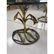 Pr Arthur Court Gilt Metal Lily Side Tables. Figu - 7