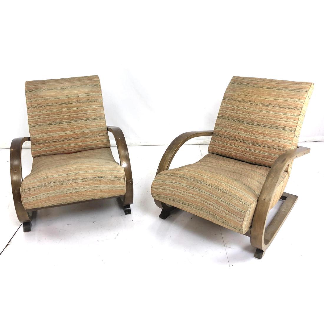 Pr Austrian Modern Style  Bent Wood Exposed Arm L (1 of 12)