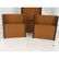Set 3 PETER PEPPER Wall Pockets. Wood sides with - 2
