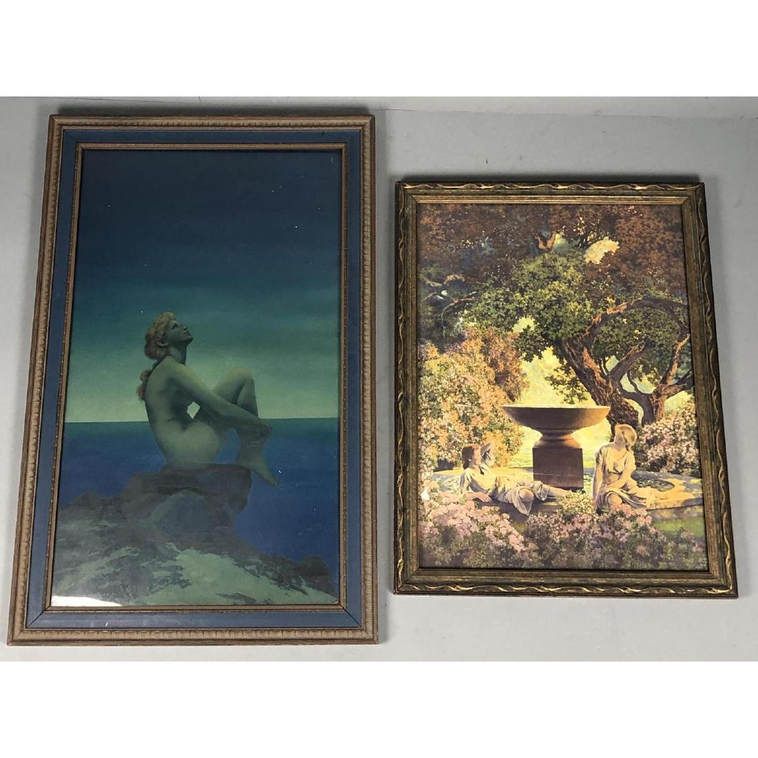 2pc MAXFIELD PARRISH Vintage Prints. 1) Large "ST (1 of 7)