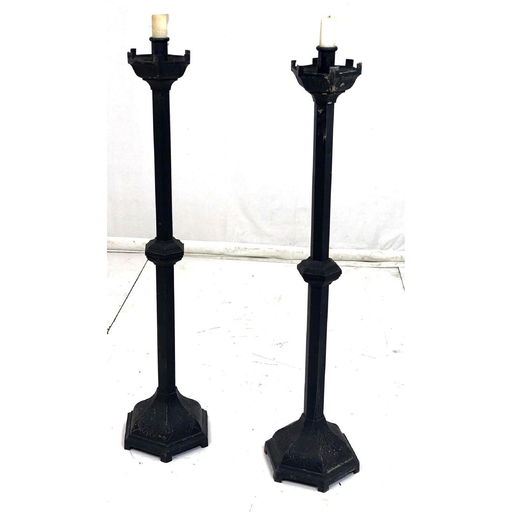 Pr Metal Floor Candle Stands Sticks Hexagonal Ta