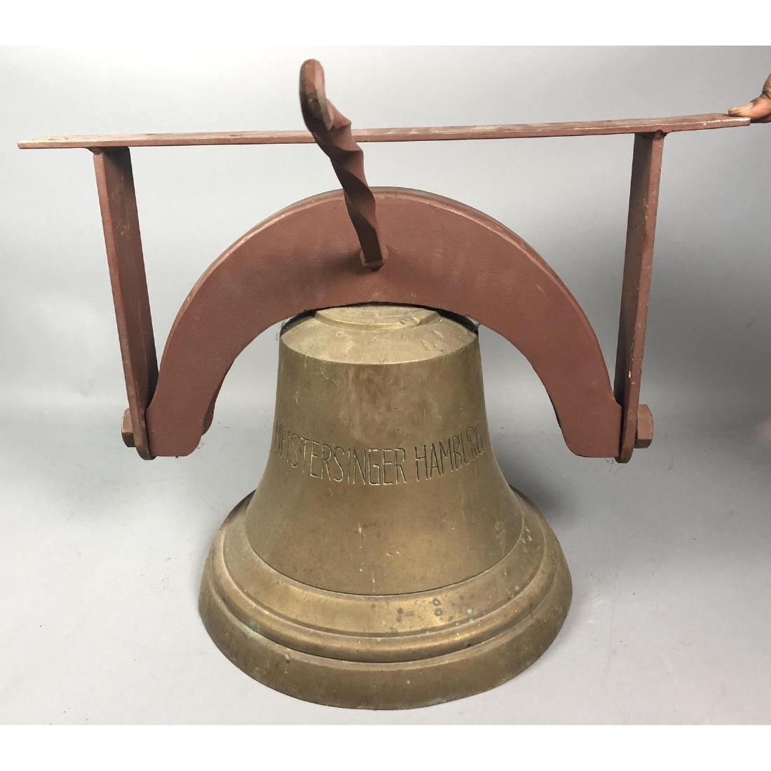 Heavy Bronze Cast Bell on Iron Mount MEISTERSINGE (1 of 7)