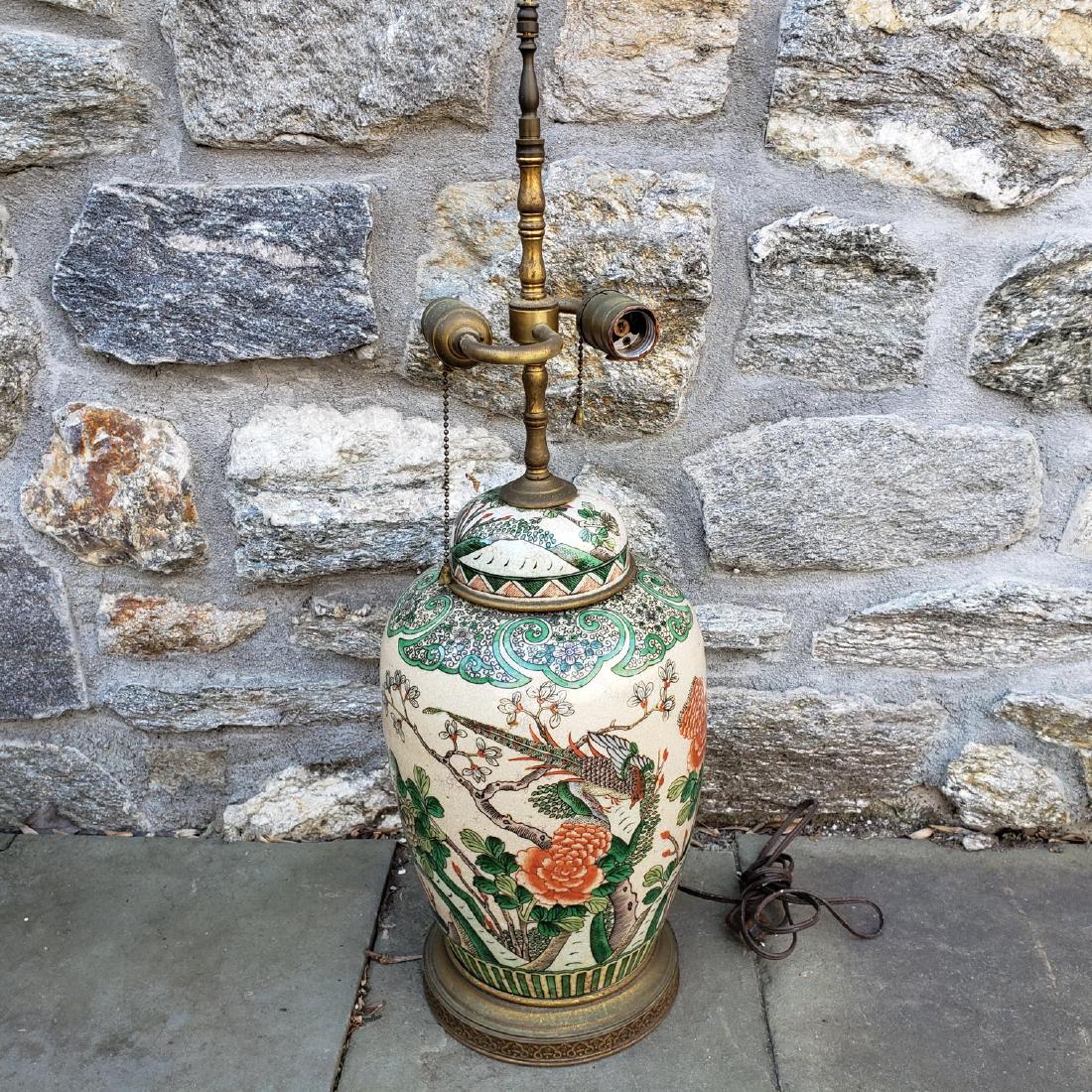 Polychrome Glazed Floral Ceramic Chinese Table La (1 of 12)