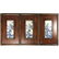Set 3 Wood Framed Painted Ceramic Tile Plaques. V