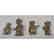 4pc STERLING LANIER Bronze Figures. Bronze milita