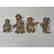 4pc STERLING LANIER Bronze Figures. Bronze milita - 2