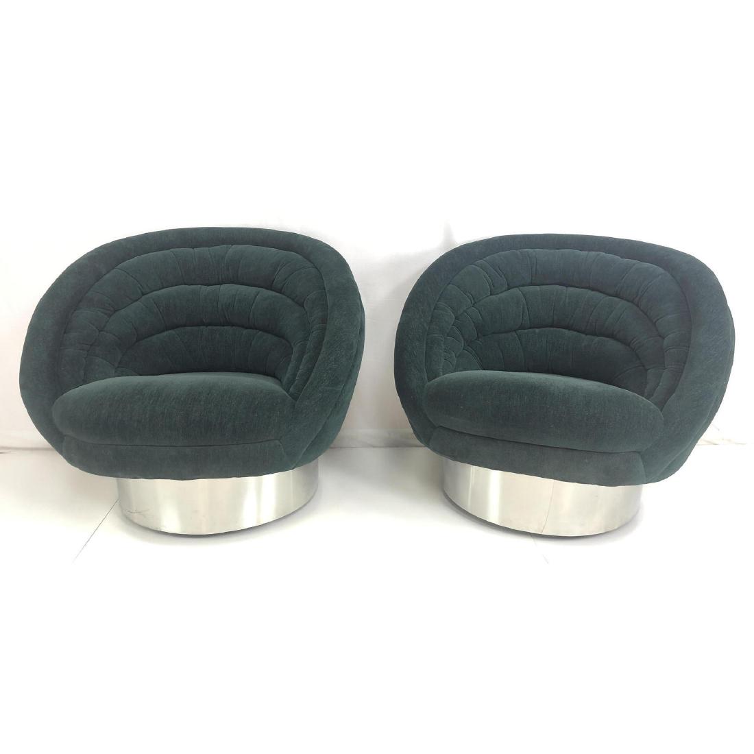 Pr VLADIMIR KAGAN Design Crescent Chairs. Deep ch (1 of 13)