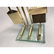 Modernist Brass & Glass Fireplace Fire Tools Set. - 2