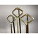 Modernist Brass & Glass Fireplace Fire Tools Set. - 4