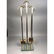 Modernist Brass & Glass Fireplace Fire Tools Set. - 5