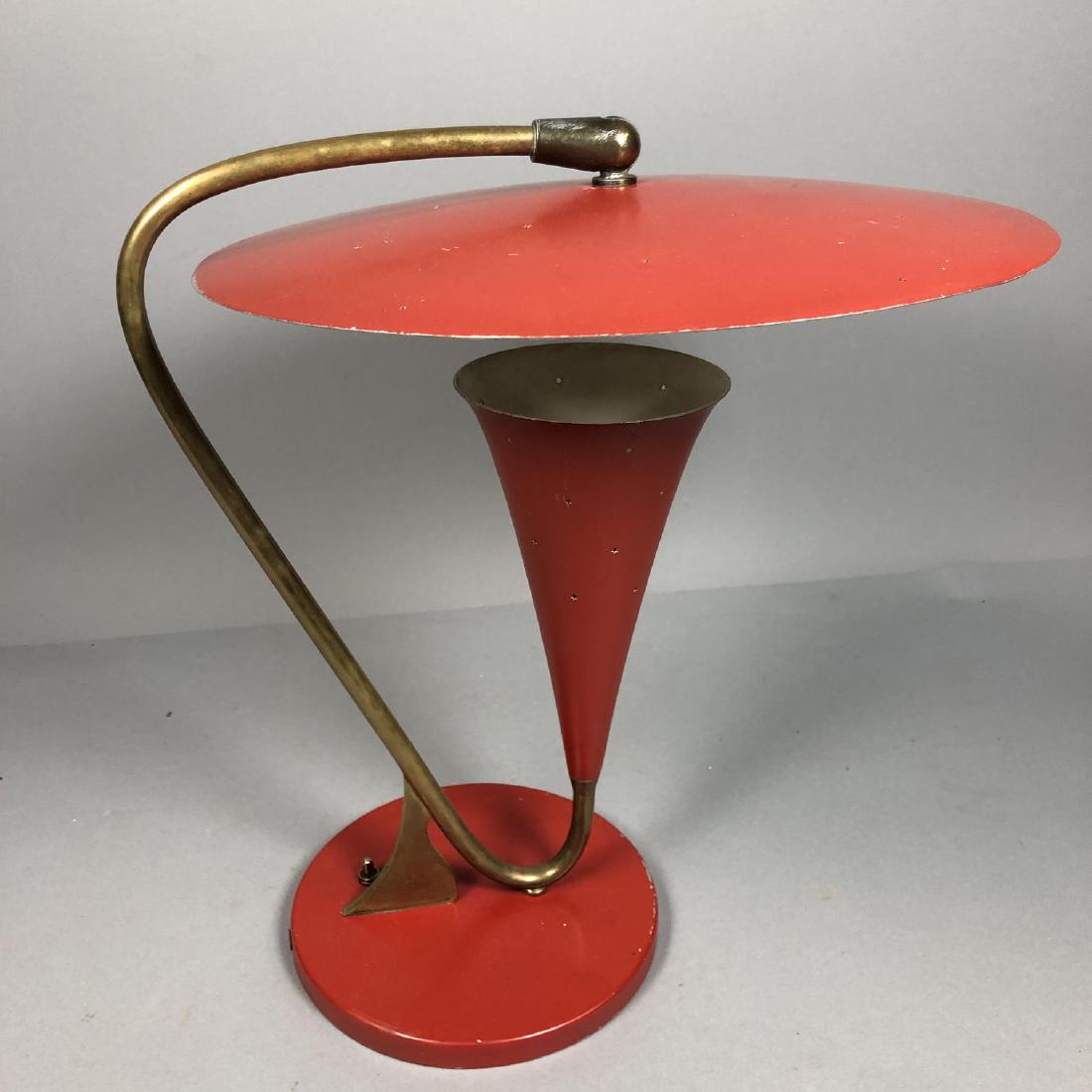 GINO SARFATTI for LIGHTOLIER Modernist Red Table (1 of 8)