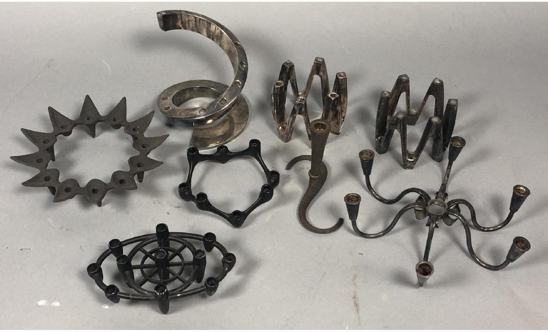 8pc DANSK Metal Scandinavian Candle Holders. Mode (1 of 12)