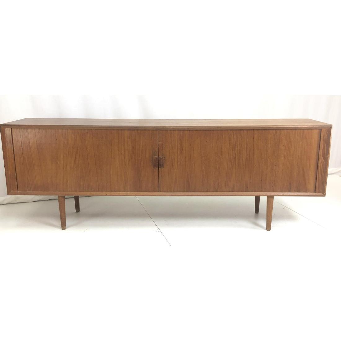 FAARUP Long Danish Modern Credenza. Tambour doors (1 of 14)