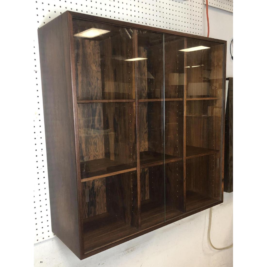 Danish Modern Rosewood Hanging Wall Cabinet w sli (1 of 10)