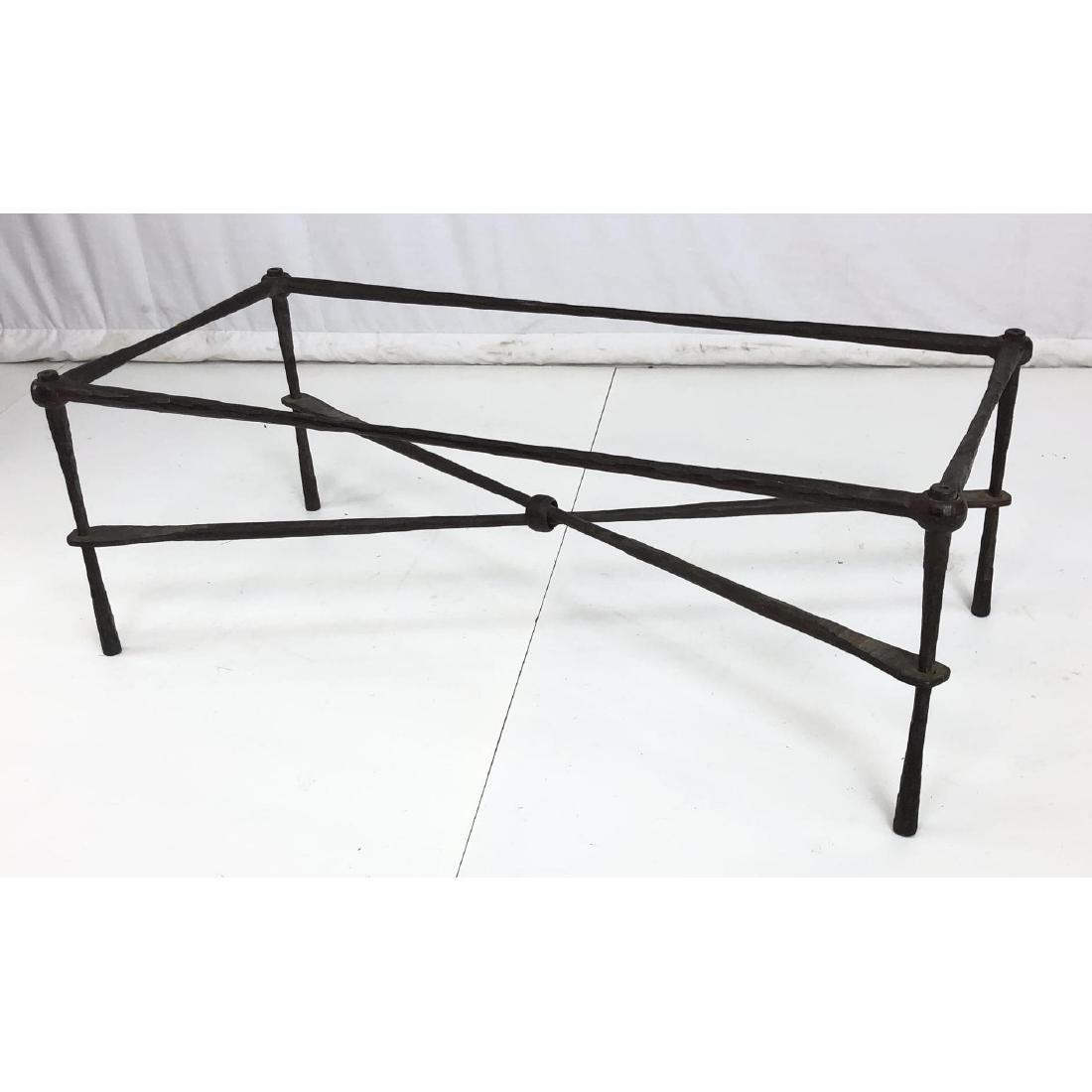 Wrought Iron Modernist hammered Coffee Cocktail T (1 of 9)