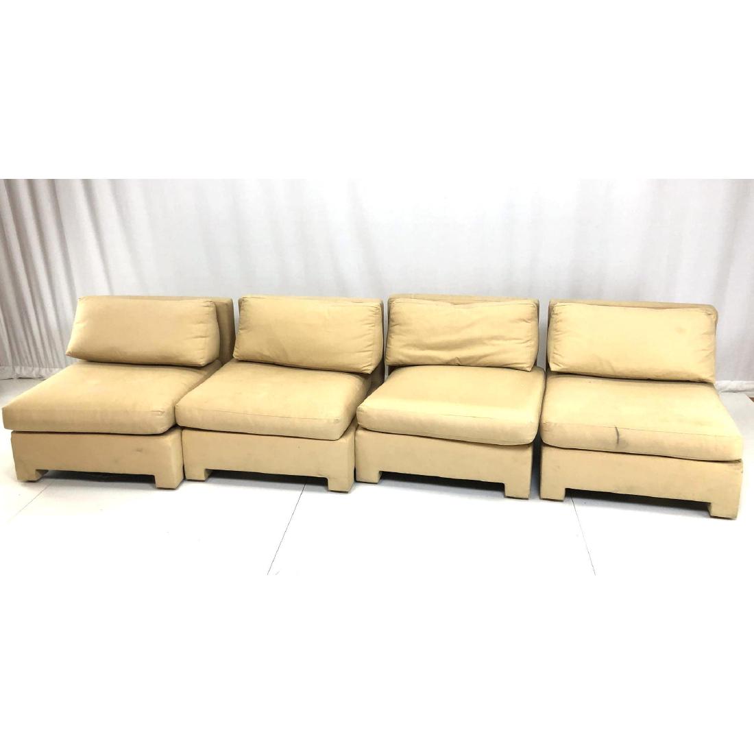 4pc Thayer Coggin Armless Lounge Chair  Sectional (1 of 15)