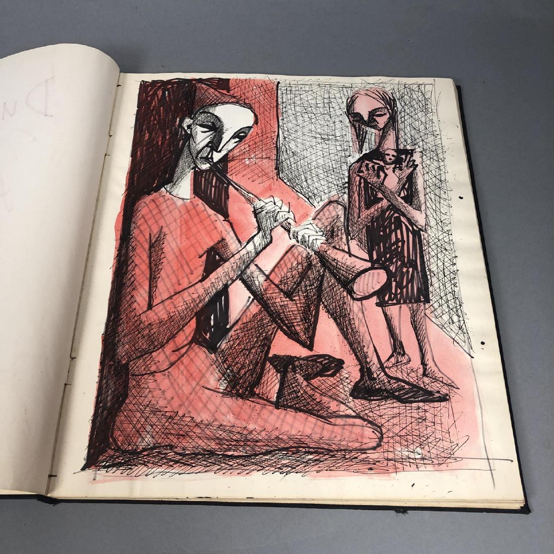 Jacques Dunham Drawings Sketchbook. Pen and ink, (1 of 20)