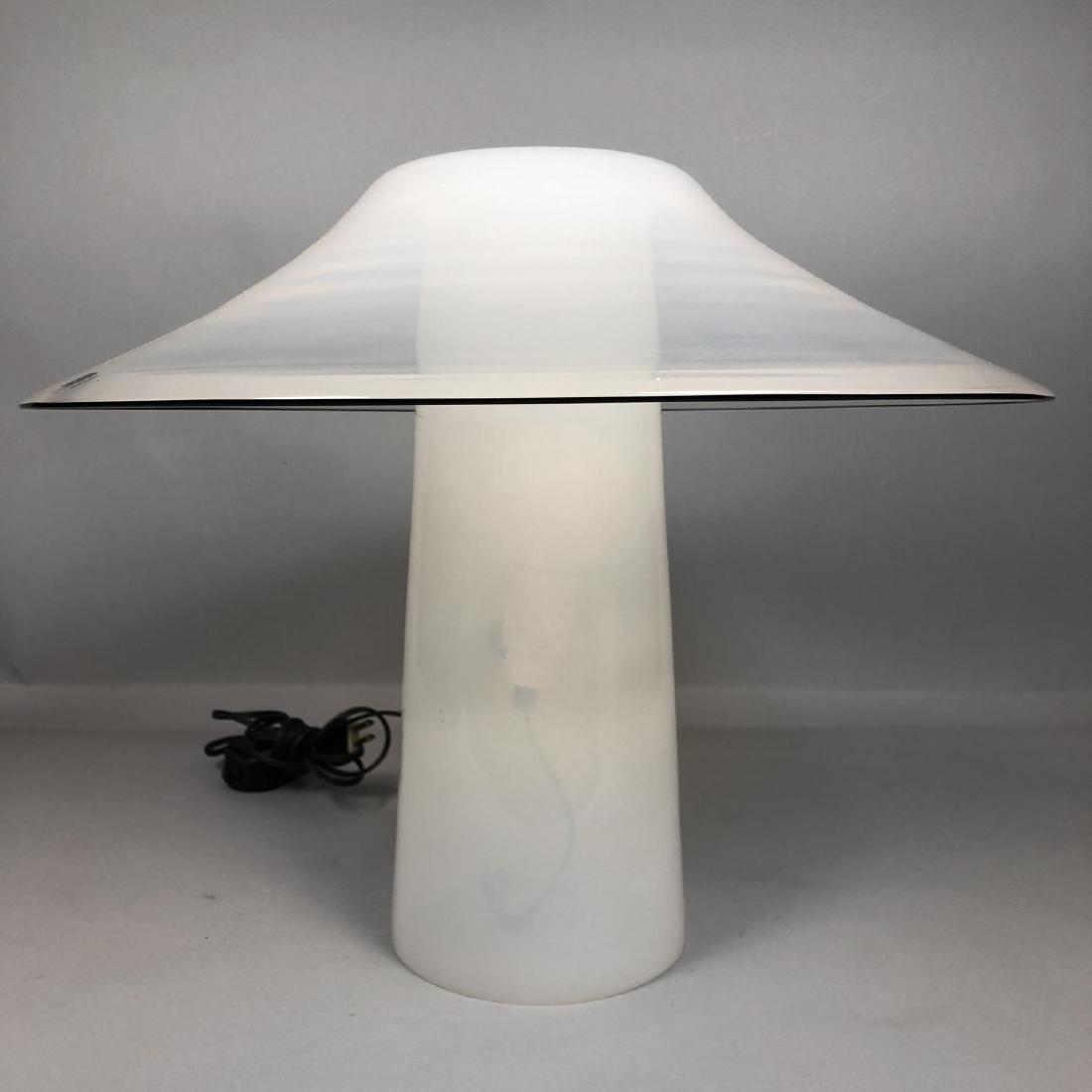 I B Modernist Italian Glass Table Lamp. Flared um (1 of 6)