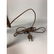 Pr MODELINE Walnut Brass Tall Table Lamps. 3 scul - 7