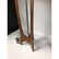 Pr MODELINE Walnut Brass Tall Table Lamps. 3 scul - 8