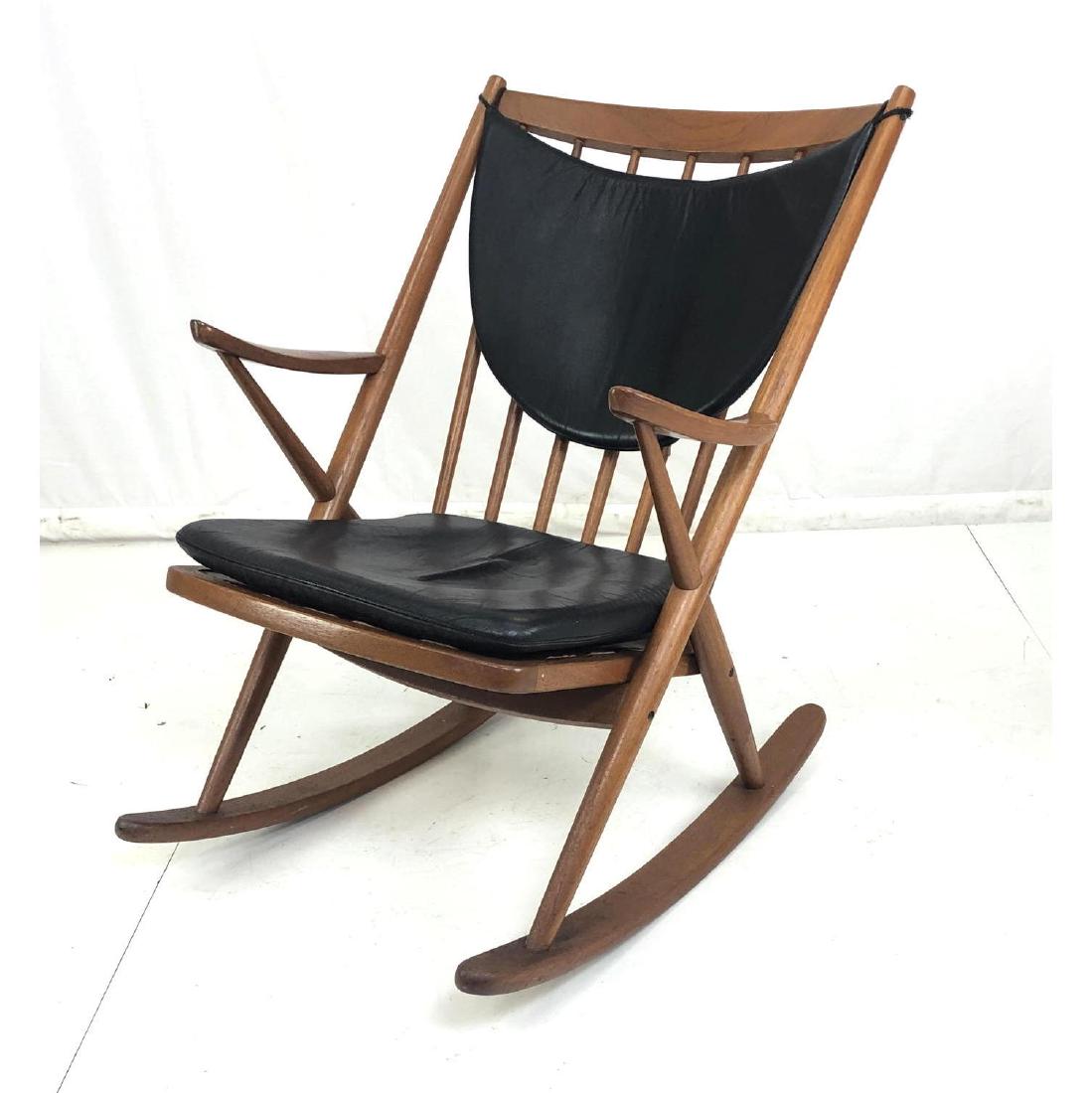 FRANK REENSKAUG  Teak Rocker Rocking Chair. Danis (1 of 13)