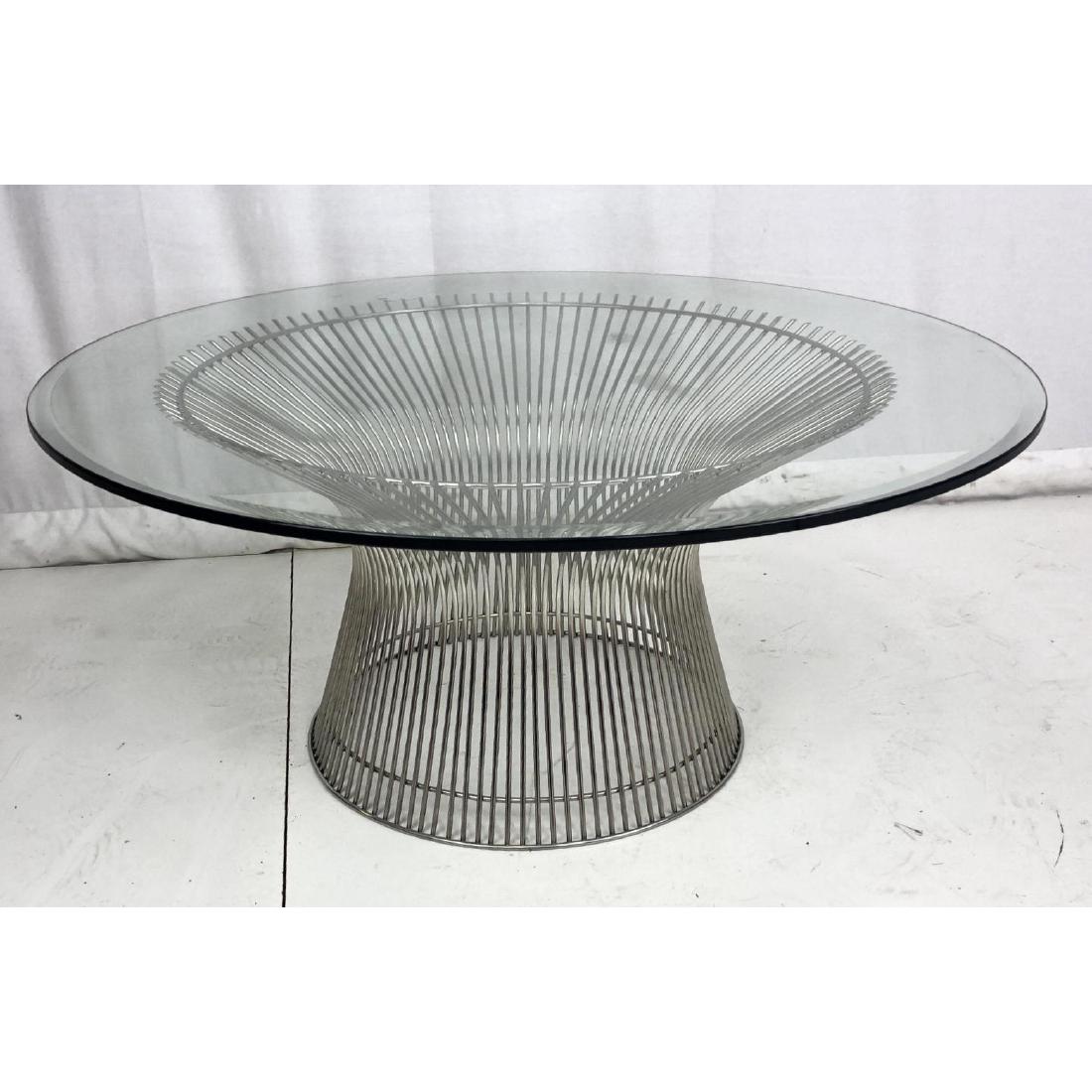 Warren Platner Style Coffee Table Corseted Rod Ba (1 of 6)