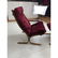 2pc WESTNOFA Modern Teak Lounge Chair & Ottoman. - 6