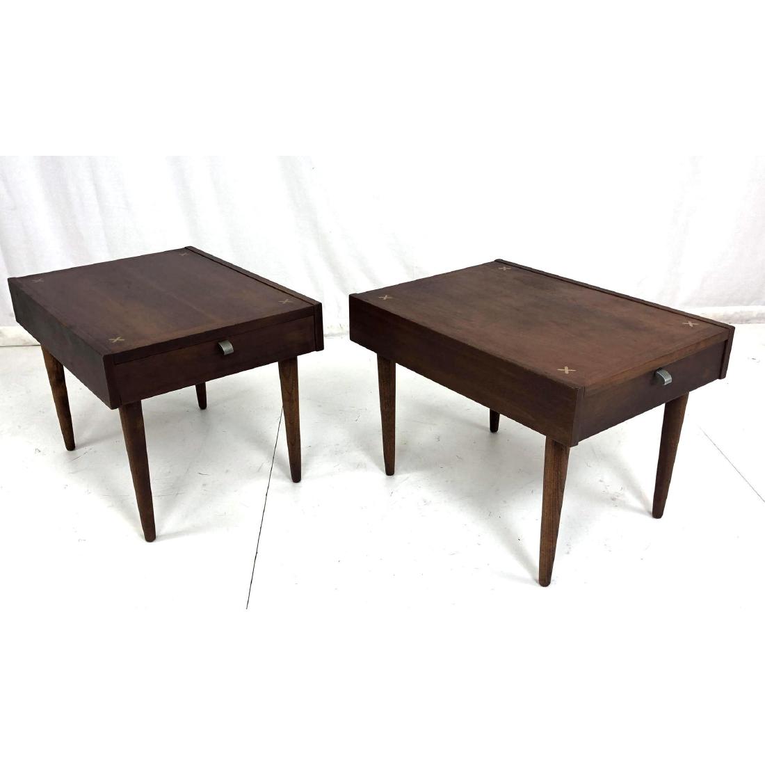 Pr AMERICAN of MARTINSVILLE End Tables. One drawe (1 of 10)