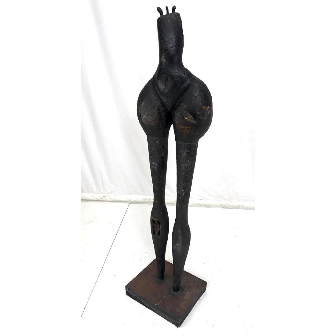PAL KEPENYES Lg Figural Wood Sculpture. Carved Fe (1 of 11)