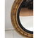 Lg Gilt Carved Wood Decorator Round Mirror. 6" wi - 2