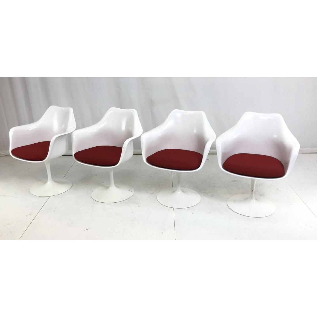 Set 4 EERO SAARINEN Tulip Arm Dining Chairs. Mold (1 of 15)