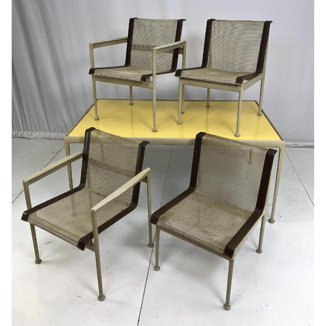 5pc RICHARD SCHULTZ Outdoor Dining Table & Chairs (1 of 17)