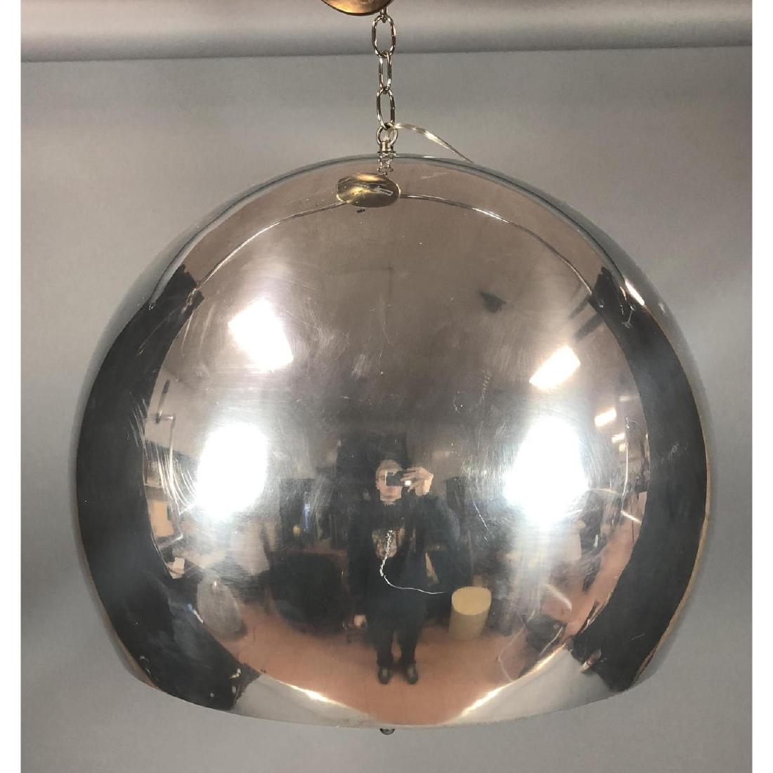 Lg Oversized Chrome Dome Modernist Chandelier. 3 (1 of 8)