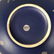 GUZZINI Italian Pottery Vase. Bulbous blue glaze - 8