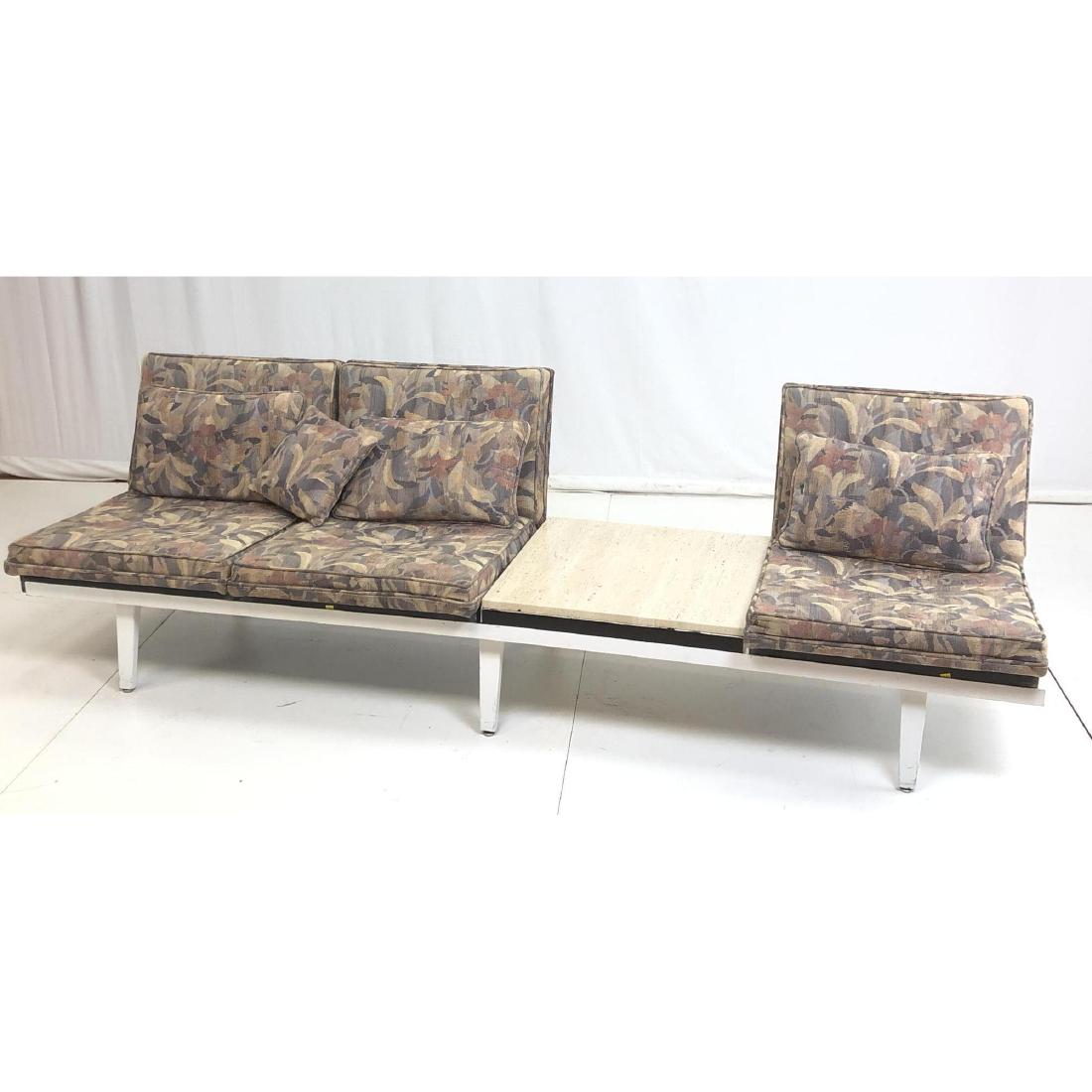 HERMAN MILLER Travertine Table Seating Unit.  Ste (1 of 12)