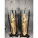 Pr James Mont Style Plaster Metal Figural Lamps. - 3