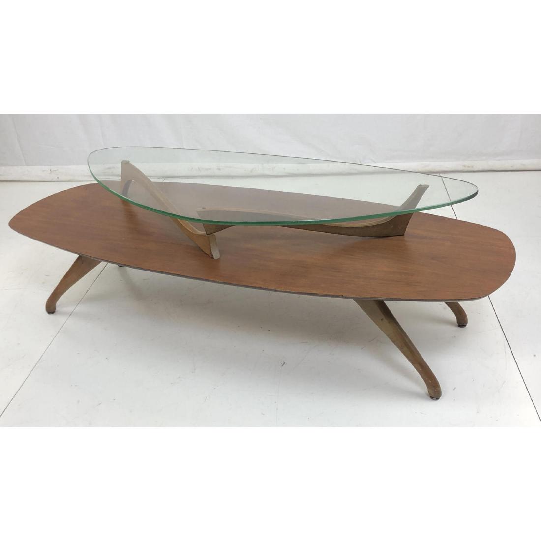 Mid-Century Pearsall style Glass Top Cocktail Tab (1 of 14)