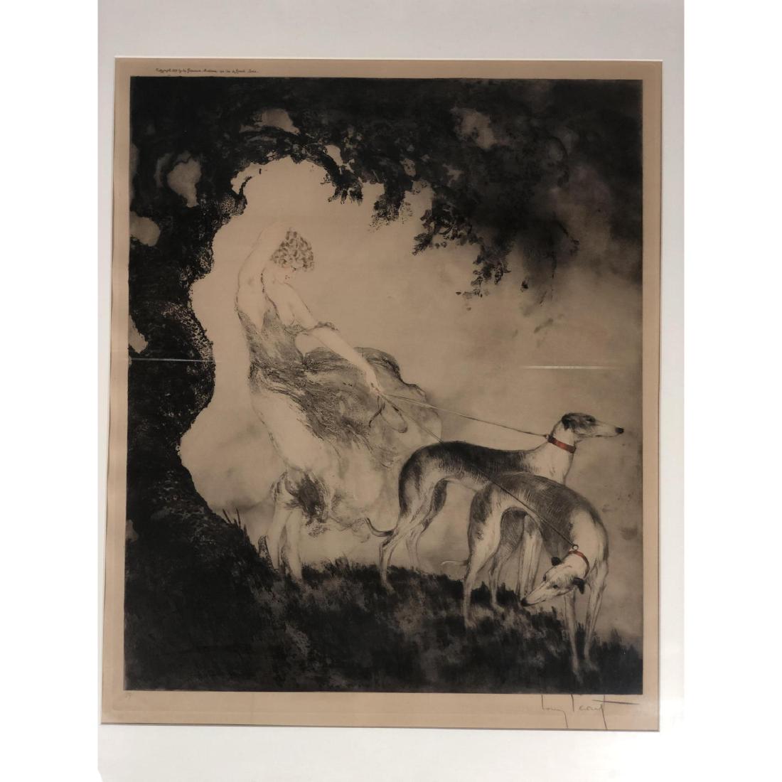 LOUIS ICART Original Signed Colored Etching. "Gus (1 of 14)