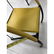 Pr Italian Style Bright Yellow Leather Metal Chai - 9