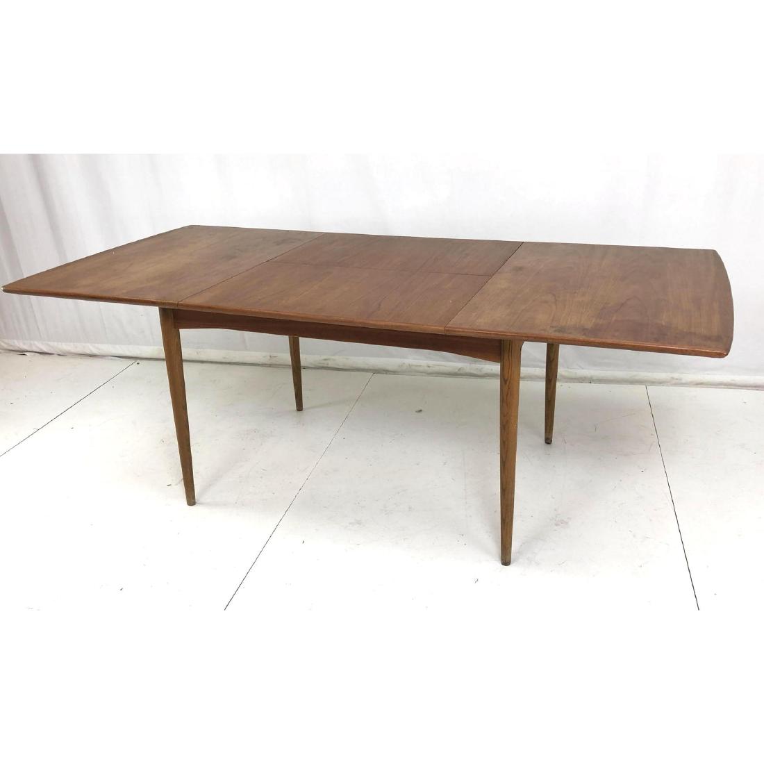 Danish Modern Teak Dining Table. Two leaves. Tape (1 of 16)