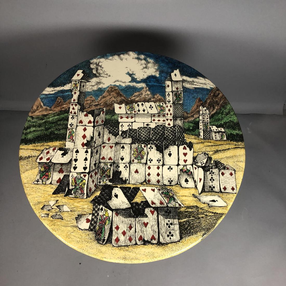 Contemporary PIERO FORNASETTI  Side Table. "Citta (1 of 11)