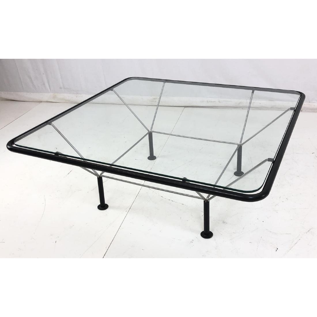 Knoll Style Coffee Cocktail Table.  Black and Chr (1 of 10)