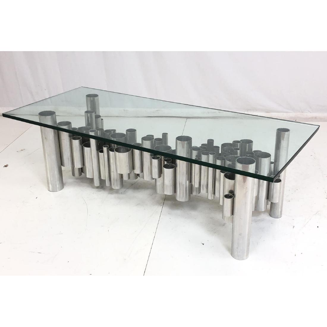 70's Modern Habitat  Style Coffee Cocktail Table Tubes (1 of 9)