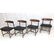 Set 4 Danish Teak Modern Dining Side Chairs. Floa