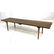 American Modern Walnut Slat Bench Coffee Table. T