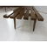 American Modern Walnut Slat Bench Coffee Table. T - 4