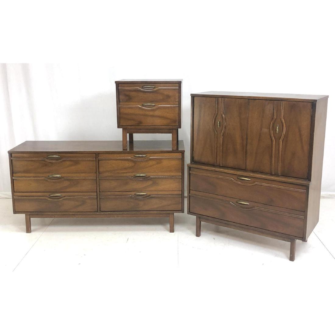 3pc American Modern Bedroom set. Night Stand, Hig (1 of 20)